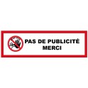 Autocollant stop pub homme main noire rectangle